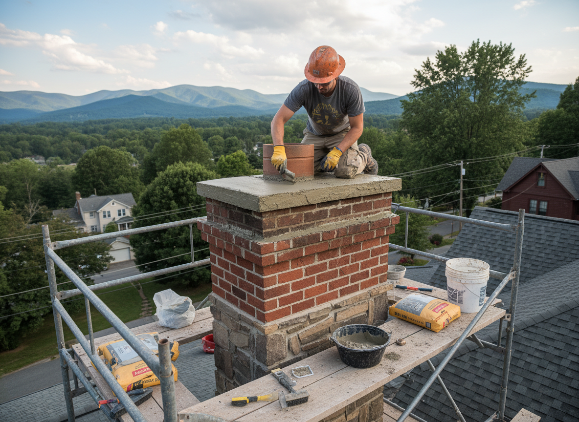 chimney crown repair in Ashville