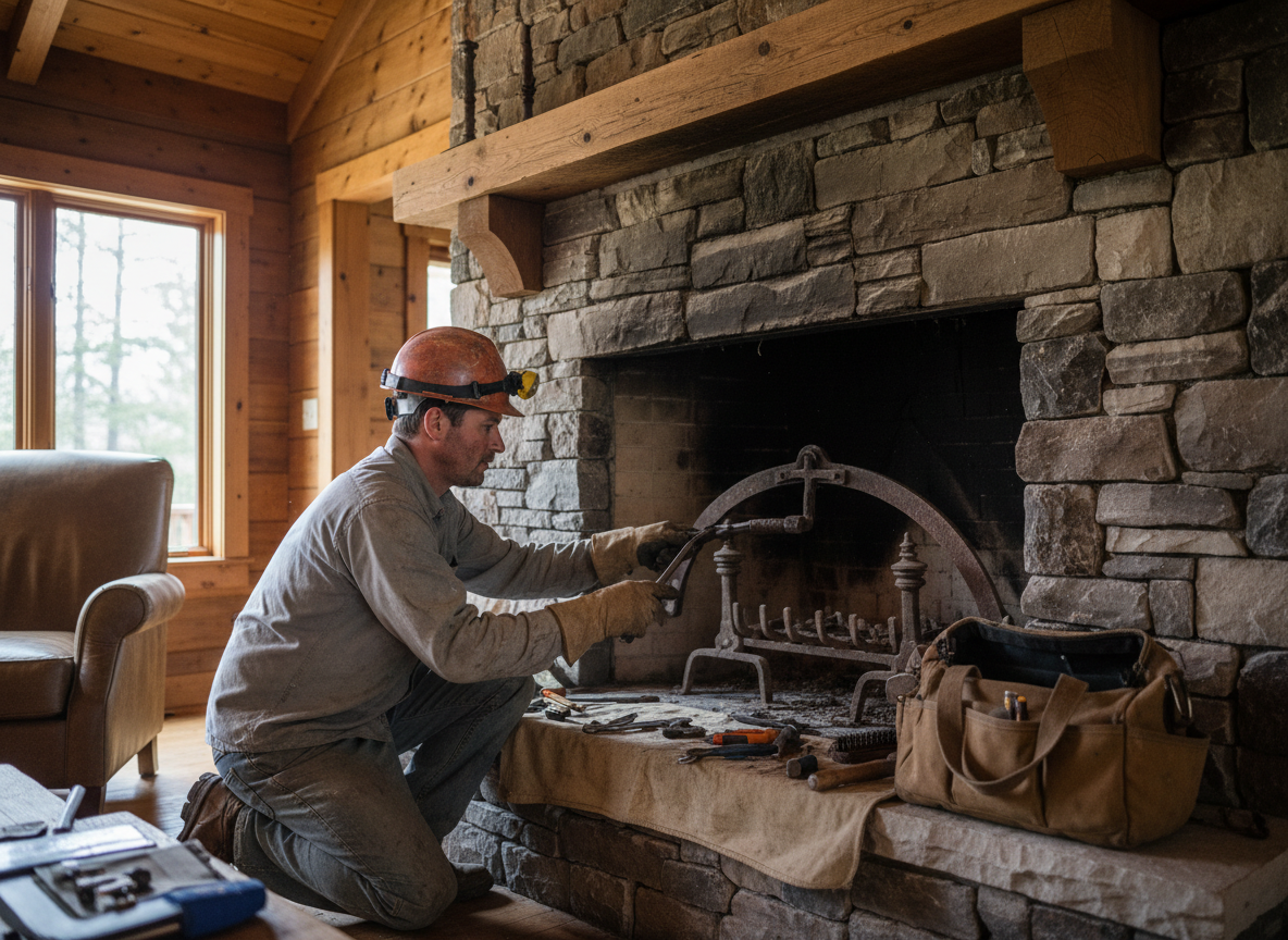 chimney damper repair in Ashville