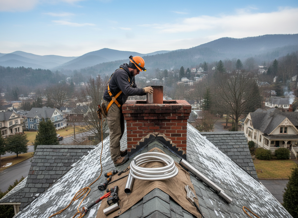 chimney liner repair in Ashville