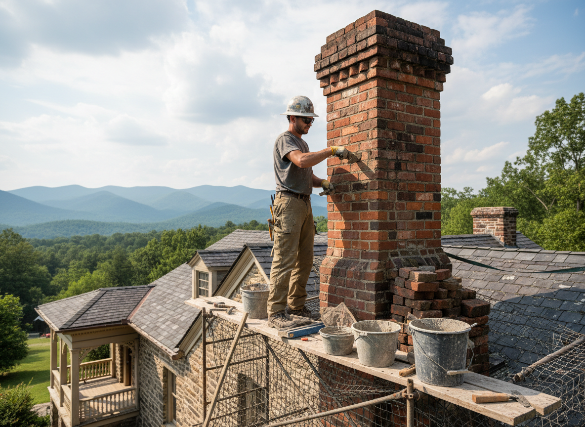 chimney restoration in Ashville