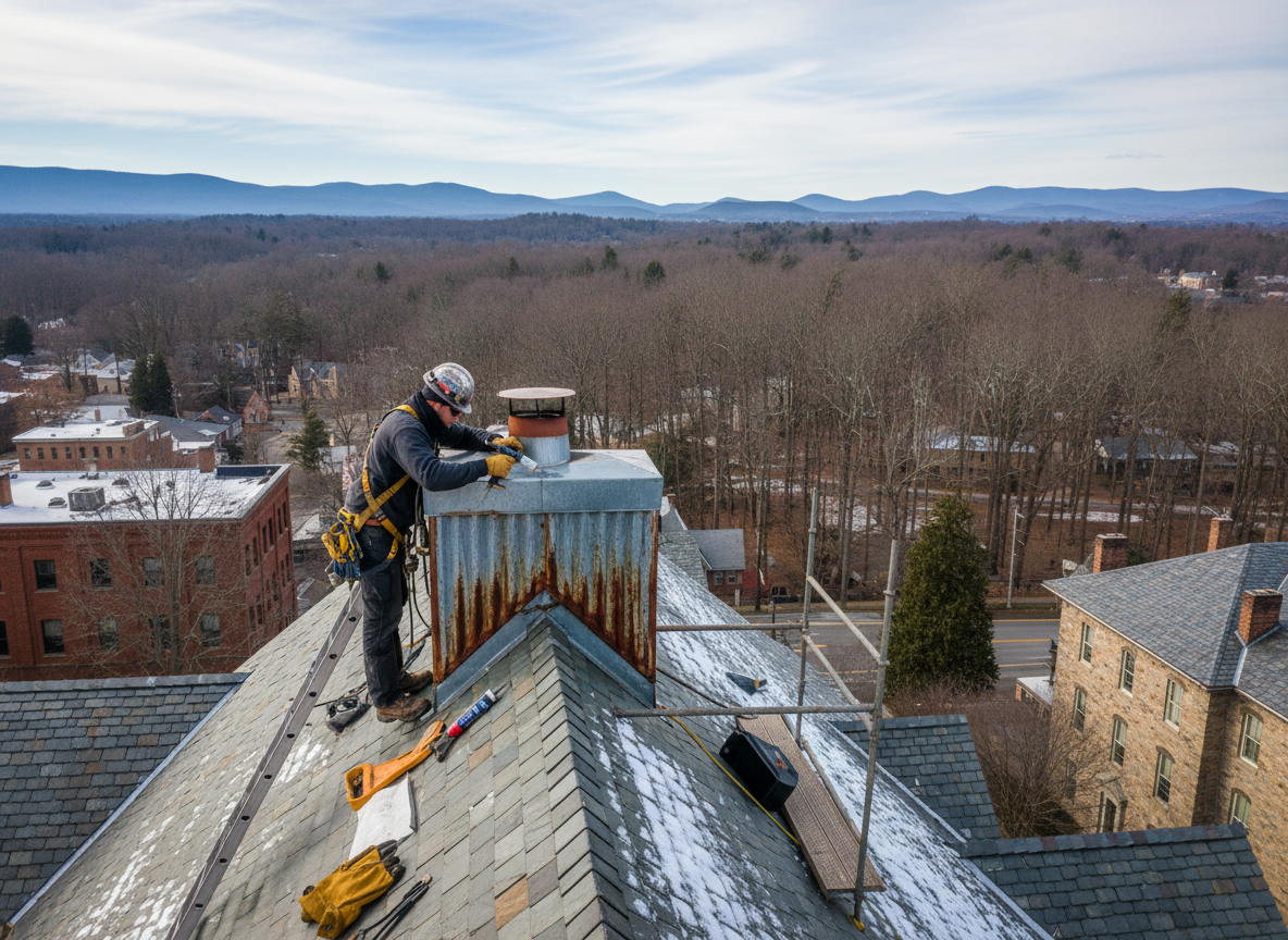 metal chimney repair in Ashville