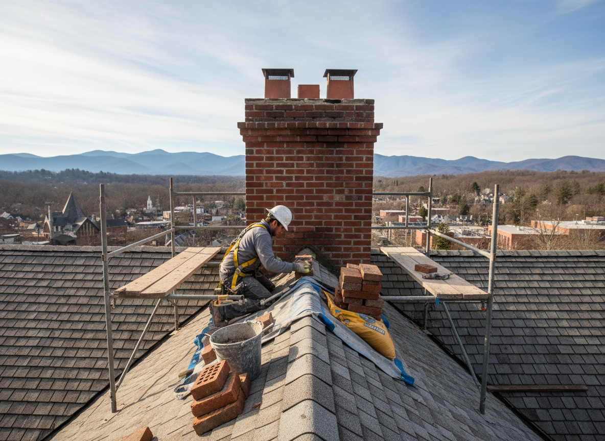 roof chimney repair in Ashville